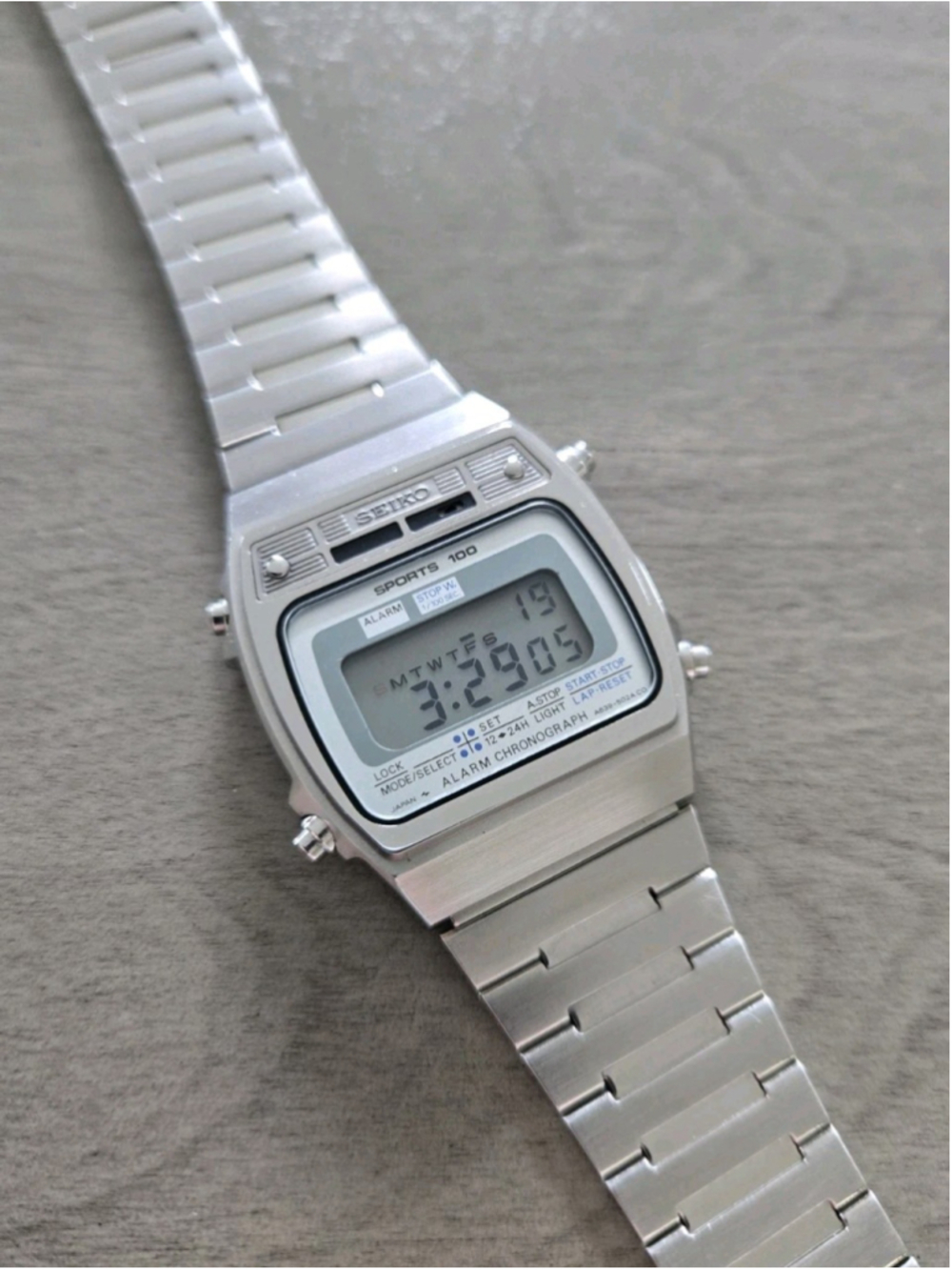 Rare Vintage Seiko A639-5029 Men's Digital LCD Watch NOS Condition See Photos